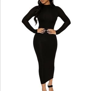 NEW NWT Naked Wardrobe NW Maxi Dress Black small